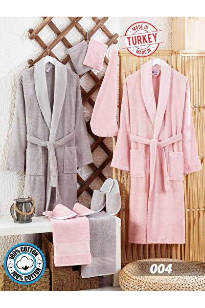 REDROSE COLOR 11-piece Turkish bathrobe set - Bridal set - Made in Turkey