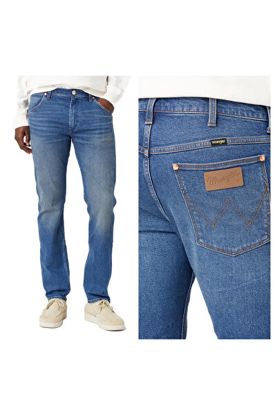 WRANGLER Blugi bărbătești, Wrangler, bumbac, lungime normală, fermoar, 5 buzu...