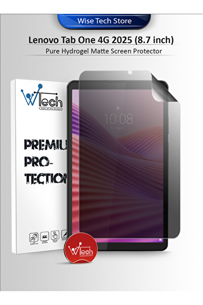 Wtech Lenovo Tab One 4G 2025 (8.7 inch) Premium Hydrogel Anti Spy Film Thin a...