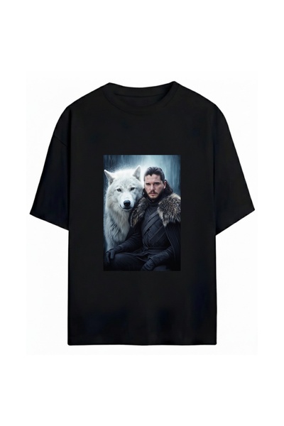 SVART WEAR Game of Thrones Printed Unisex Oversize T-Shirt