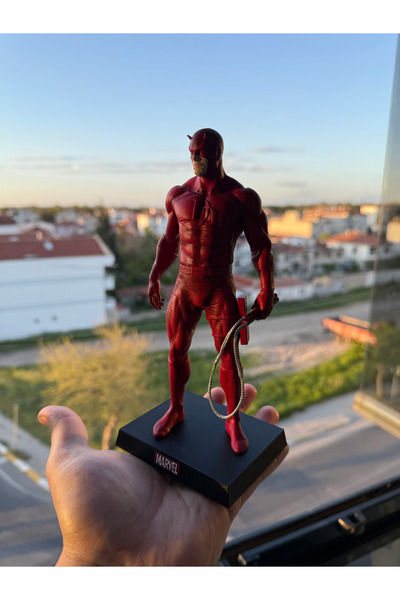 Pilovestik Marvel Daredevil Figür - 20 cm Özel El Boyaması Figür