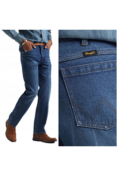 WRANGLER Blugi bărbătești, Wrangler, bumbac, lungime normală, fermoar, 5 buzu...