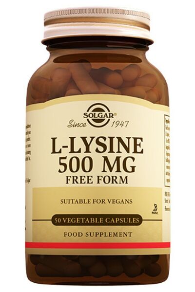 Solgar L-Lysine 500 Mg 50 Tablets (Lisin)