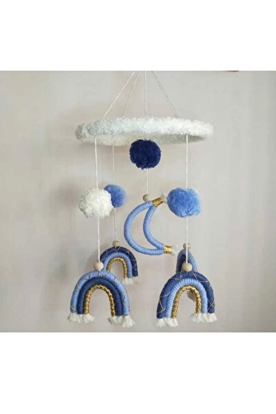 Nilsu Tasarım Makrome Dönence Bebek Dönencesi Bebek Beşik Süsü Aksesuar El Ya...
