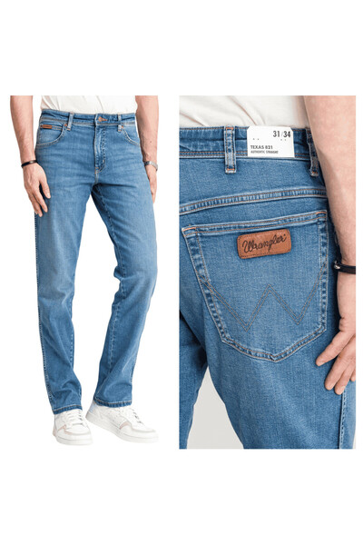 WRANGLER Blugi bărbătești, Wrangler, Texas, lungime normală, bumbac, fermoar,...
