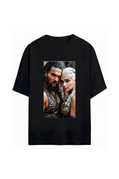 SVART WEAR Game of Thrones Printed Unisex Oversize T-Shirt