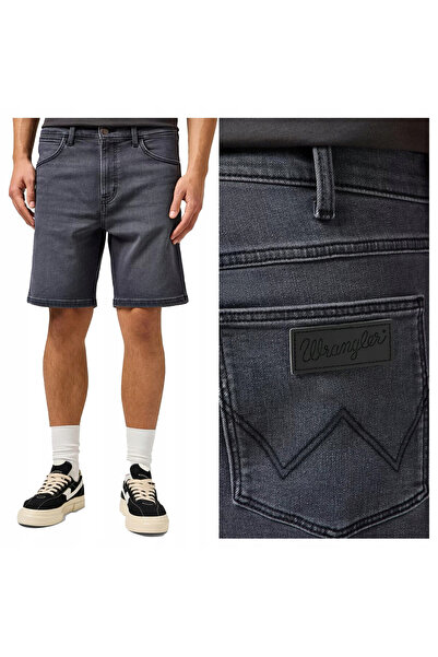 WRANGLER Blugi bărbătești, Wrangler, bumbac, pantaloni scurți, fermoar, 5 buz...