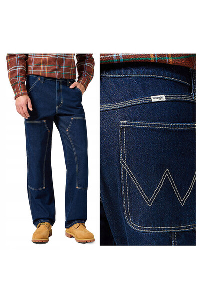 WRANGLER Blugi bărbătești, Wrangler, bumbac, lungime normală, fermoar, 5 buzu...