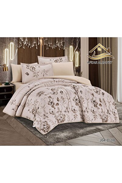 Afkar Albayet Cool Soft Summer Double Bedspread 230*250 - 6 Piece Set - Doubl...