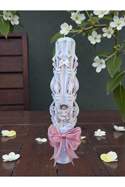 LumanariRegale Carved baptism candle