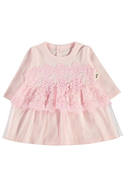 Civil Baby Rochie din tul cu volane 3-12 luni - Roz 9-12 luni