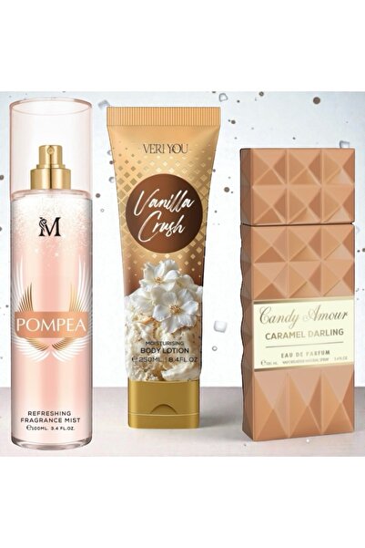 Montage Brands Set Cadou Femei Candy Amour Caramel Darling Parfum + Body Mist...