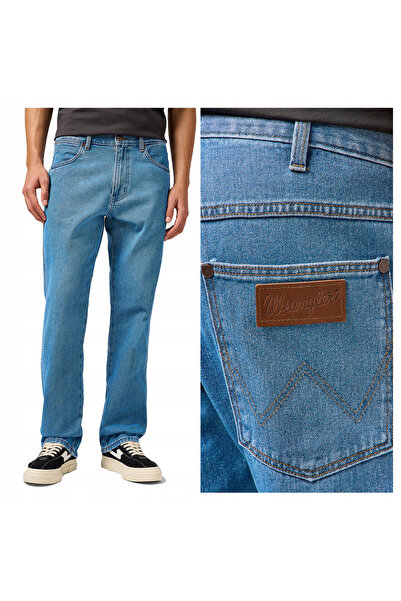 WRANGLER Blugi bărbătești, Wrangler, Frontier, lungime normală, bumbac, fermo...