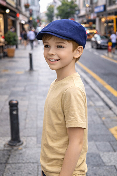 PaminBags Aksesuar قبعة بطة للأطفال من الكتان المطاطي طراز UN0089