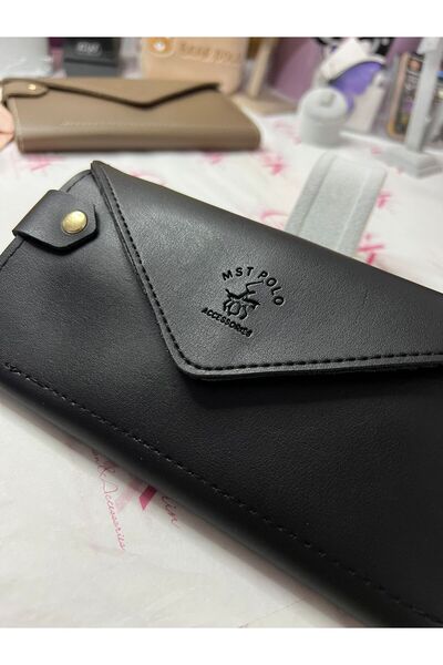 GK GAMZELİRENKLERİM LUXURY FASHION&ACCESSORIES Lux Soft Leather Wallet with H...