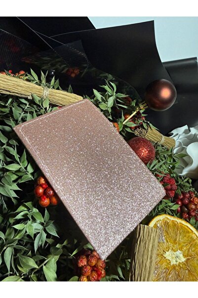 ilknurbutik Pembe Işıltılı Simli Kadın Kartlık