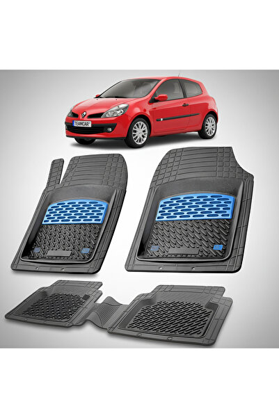 TEAMCAR Συμβατά πατάκια δαπέδου Renault Clio III 2005-2012 | Μπλε