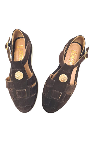 aayak&kabımofficial Genuine Leather Comfortable Stylish Women's Sandals - Ele...