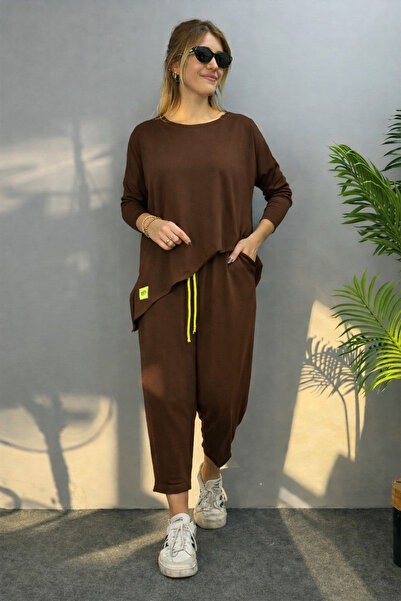 Valeria Butik Oversize Casual Two-Piece Set