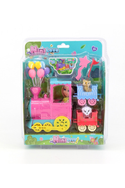 My Reality Fashion 53822 دمية صغيرة على شكل بالون مع قطار