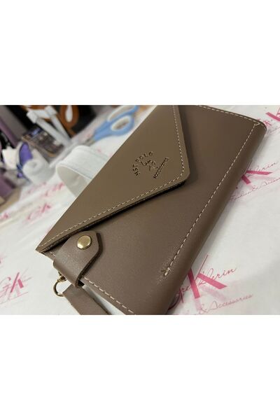 GK GAMZELİRENKLERİM LUXURY FASHION&ACCESSORIES Lux Soft Leather Wallet with H...