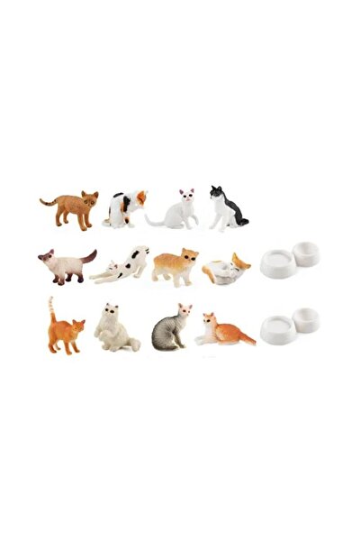 NW NessiWorld Kz956-031F Cat Friend Figure Set Boxed 6 Pieces