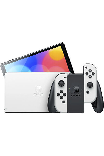 Nintendo Consola Switch OLED 64GB White, 7 inch, alb