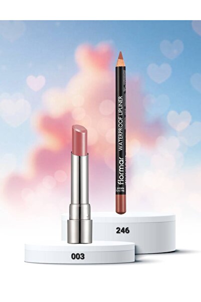 Flormar set SHEERUP 003 &LIPLINER 246