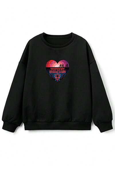 Tubinyoo Stranger Things You Are My Upside down Printed Crew Neck 3 Thread Sw...