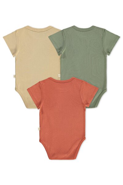 Civil Baby Cep Fox cu imprimeu animal, 3 piese, 0-36 luni, cu capse - Portoca...