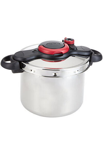 TEFAL Oala sub presiune Clipso Minut Easy, 6 L, rosu-negru