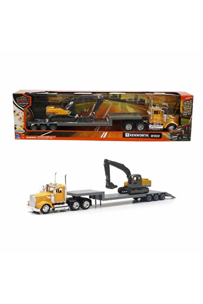 lowell home 1:43 شاحنة وحفارة طويلة هاول كينوورث