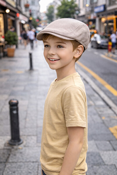 PaminBags Aksesuar قبعة بطة للأطفال من الكتان المطاطي طراز UN0089