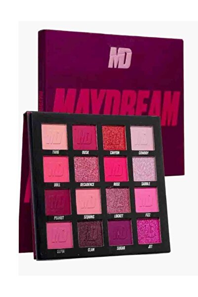 MAYDREAM Enchanting eyeshadow palette - 16 shades of creativity and beauty