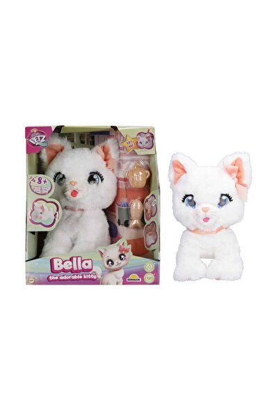 OSENSE قطة بيلا اللطيفة المصنوعة من القطيفة مع حركة/صوت