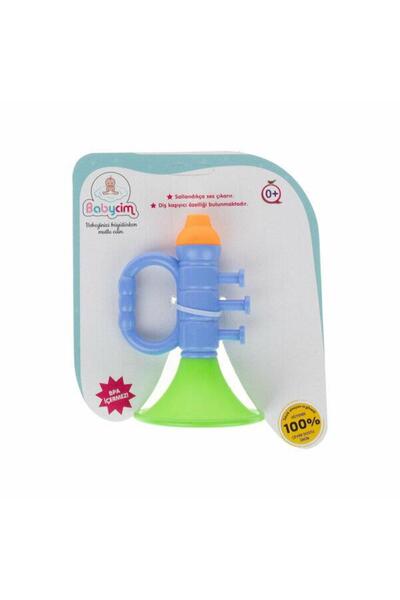lowell home URT038-007 BABYCIM TRAMPET SOUND RATTLE -BRL