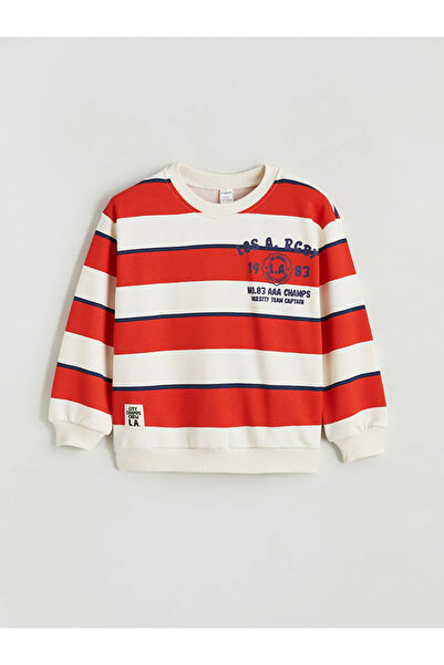 LC Waikiki Μπεζ μπλούζα για αγόρι με λαιμόκοψη