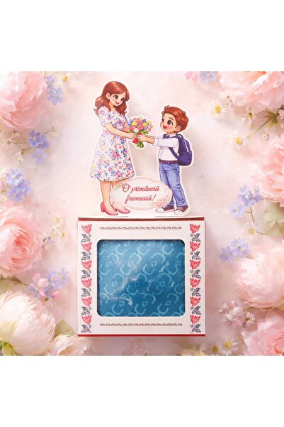 victiny Scarf and 2D picture martisor set with support "For MOM"