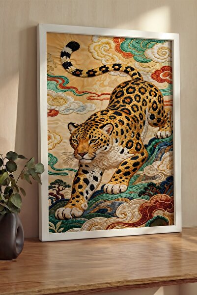 Postifull Pictură de perete, Tablou și poster cu ramă albă de lux, Seria Ritu...