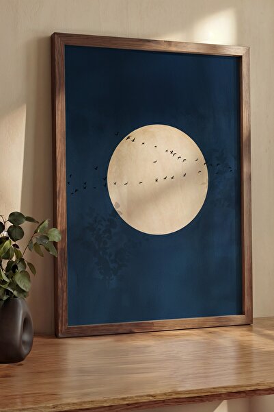 Postifull Pictură de perete, Tablou și poster cu ramă maro de lux, Seria Ritu...