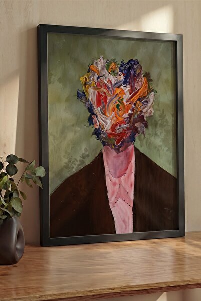 Postifull Pictură de perete, Tablou și poster cu ramă neagră de lux, Seria Ri...