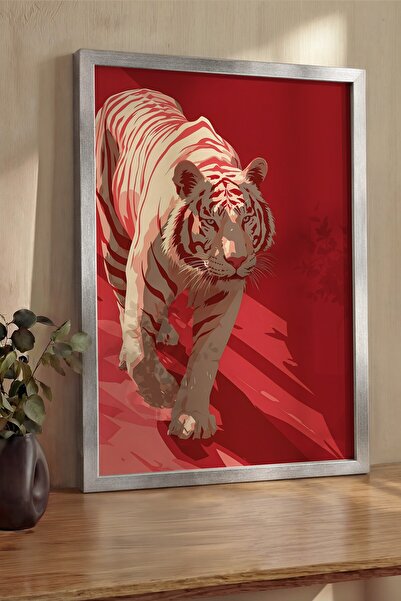 Postifull Pictură de perete, Tablou și poster cu ramă argintie de lux, Seria ...