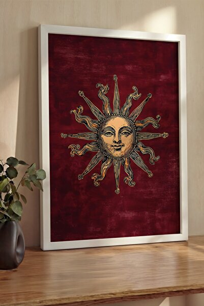 Postifull Pictură de perete, tablou și poster cu ramă albă de lux, Seria Ritu...