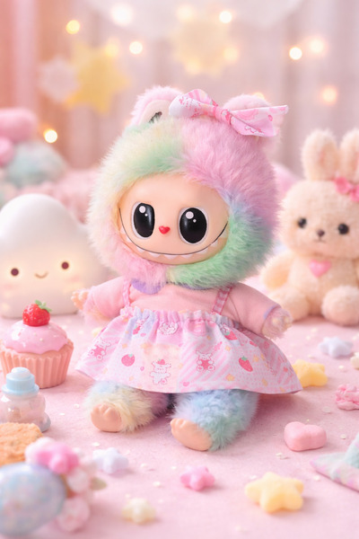 OEM Labubu Rainbow – Figurină Colecționabilă Multicolor, Design Adorabil & Vi...