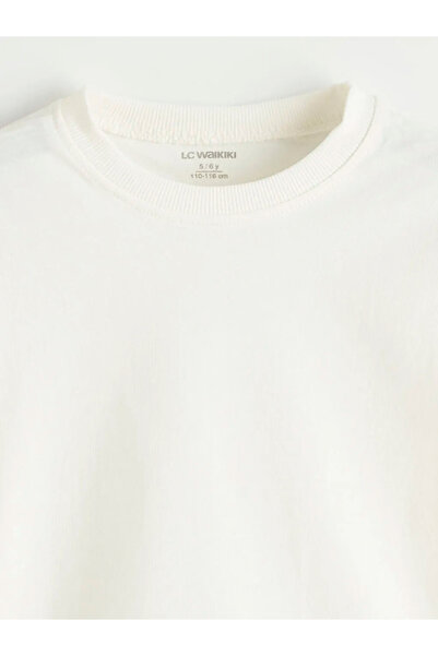 LC Waikiki Ecru Crew Neck Boys T-Shirt 3-Piece