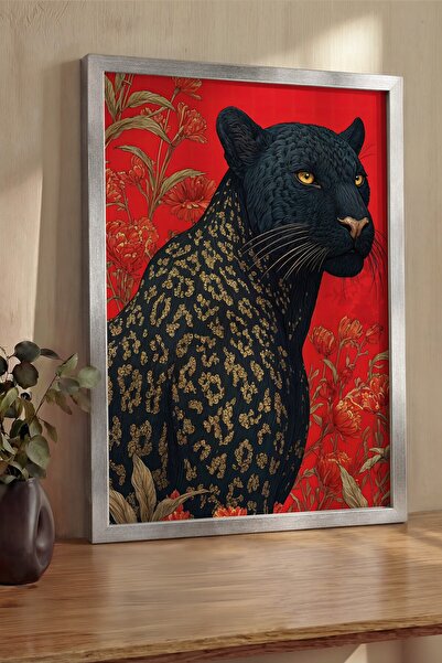 Postifull Pictură de perete, Tablou și poster cu ramă argintie de lux, Seria ...