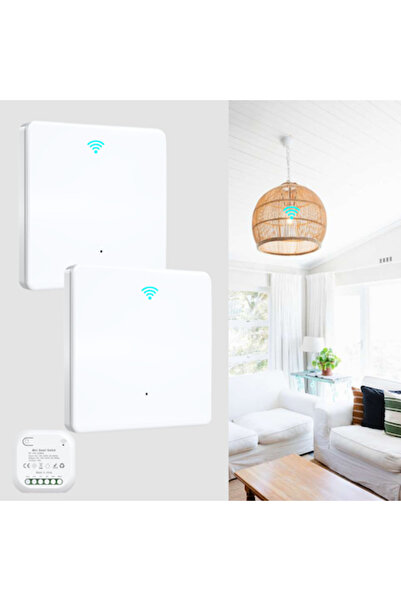 Veridion Set of 2 Veridion® Smart Switches, Wireless, Zigbee, Alexa and Googl...