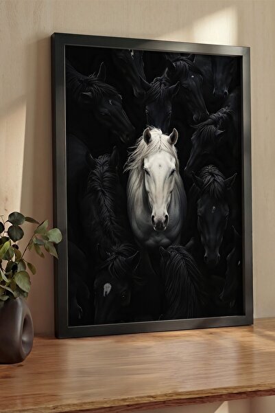 Postifull Pictură de perete, Tablou și poster cu ramă neagră de lux, Seria Ri...