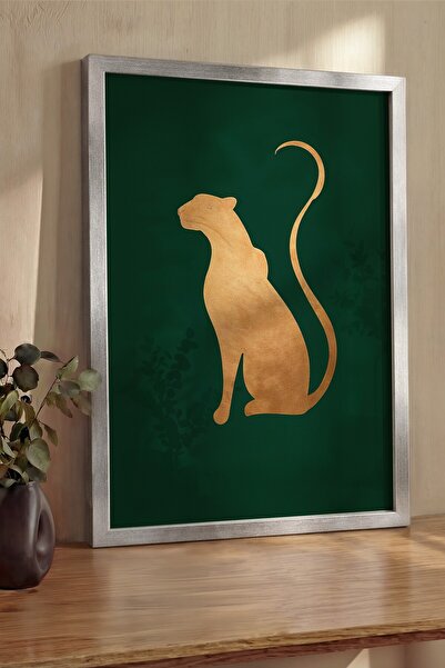 Postifull Pictură de perete, Tablou și poster cu ramă argintie de lux, Seria ...