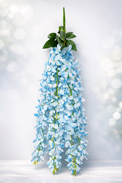 ALSHOP Lüks Dolgun 5 Dal Sarkan Akasya Çiçeği Nişan Düğün Dekor Süslemesi 85 cm